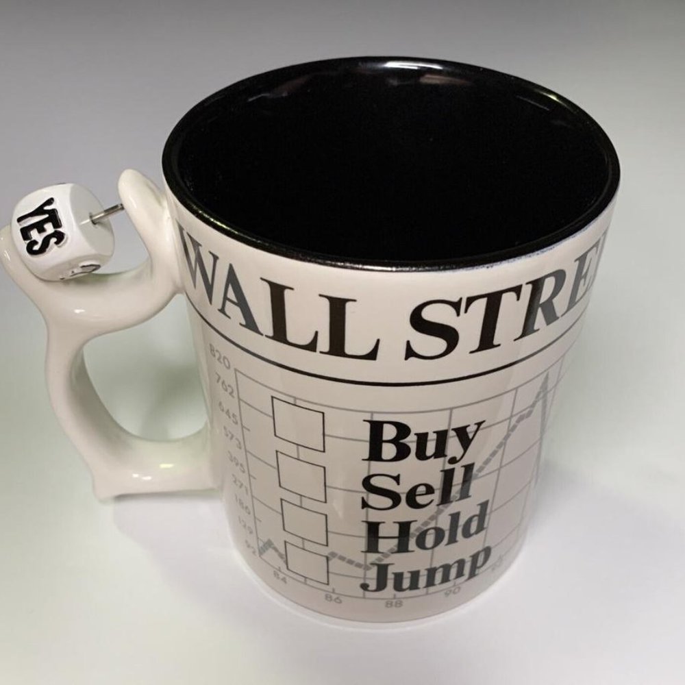 Department 56 Wall Street Stock Crypto Coffee Mug Dice